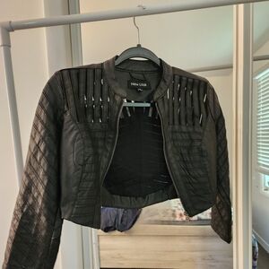 New Look Black Leather Jacket for Women